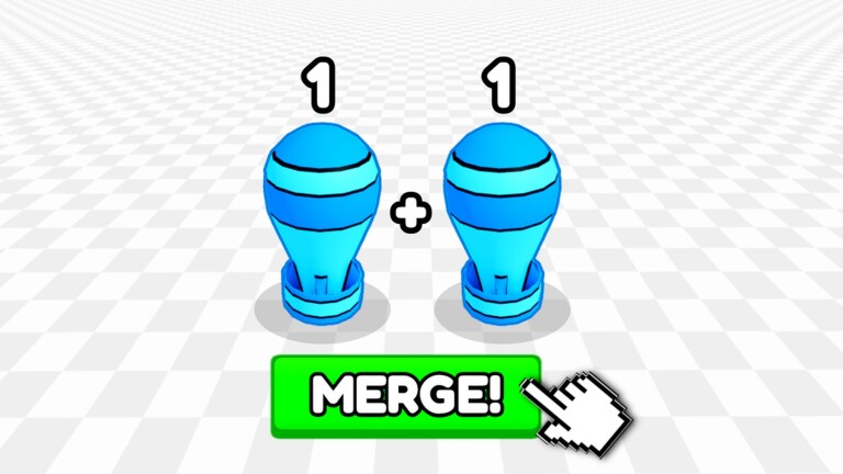 Merge a Nuke official Roblox thumbnail showing two blue bombs and a merge button